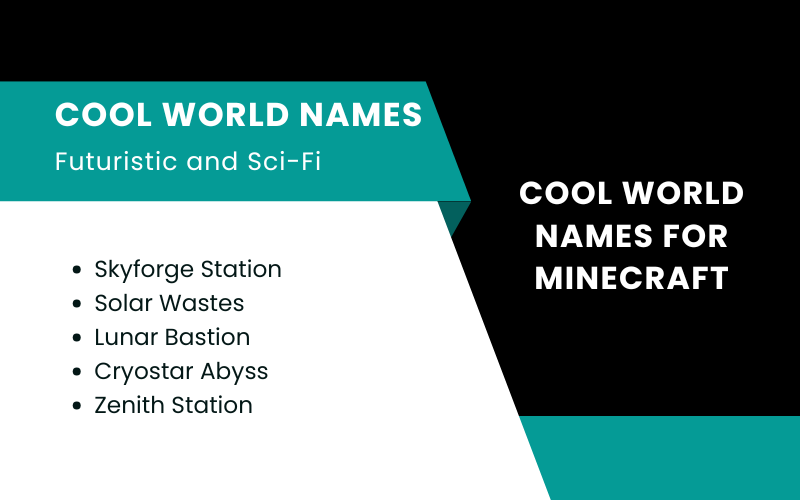 Cool World Names for Minecraft