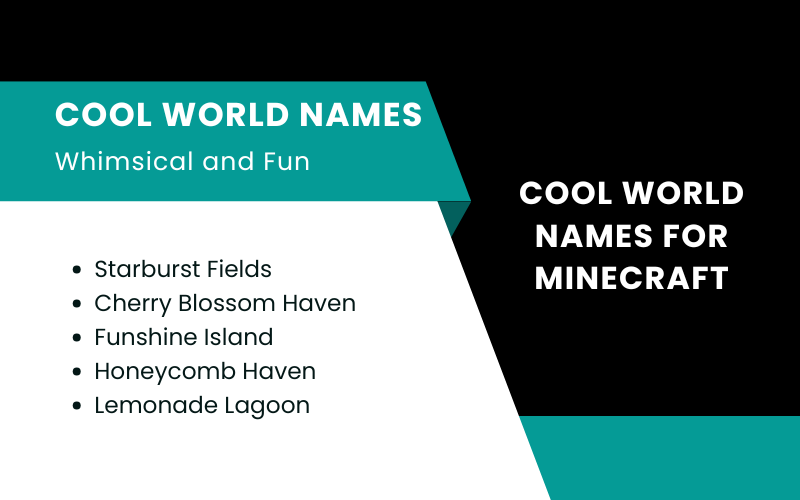 Cool World Names for Minecraft