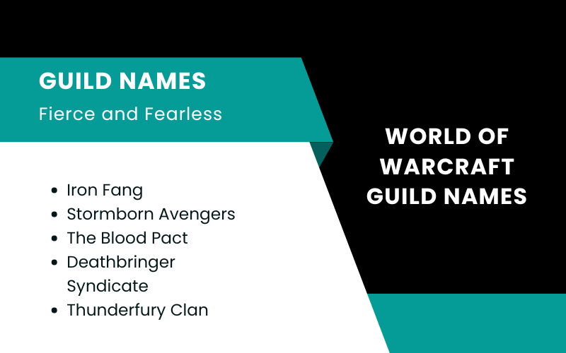 World of Warcraft Guild Names