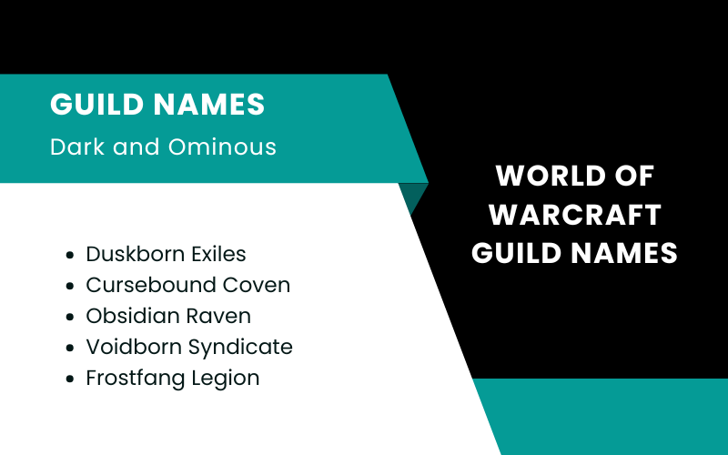 World of Warcraft Guild Names