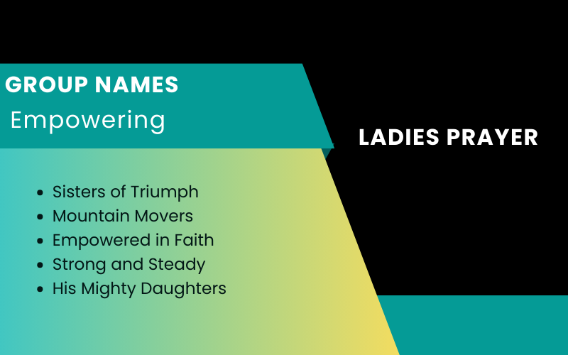 Ladies Prayer Group Names