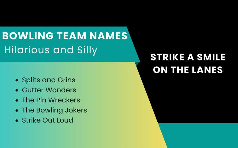 Funny Bowling Team Names