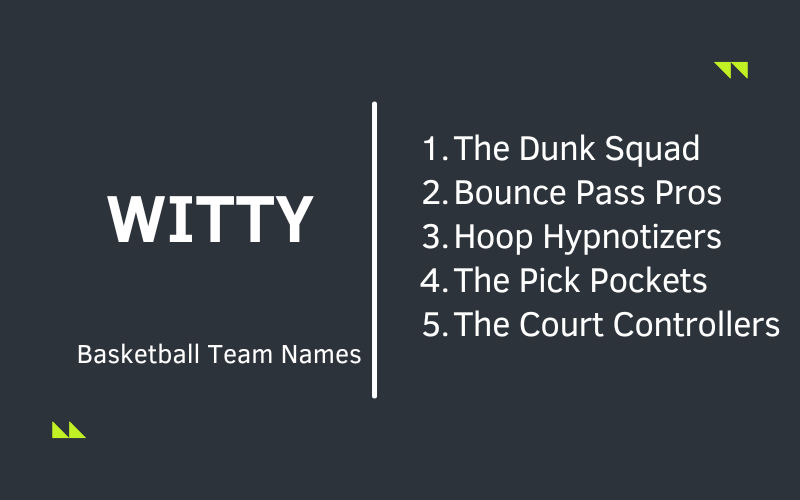 Basketball Team Names