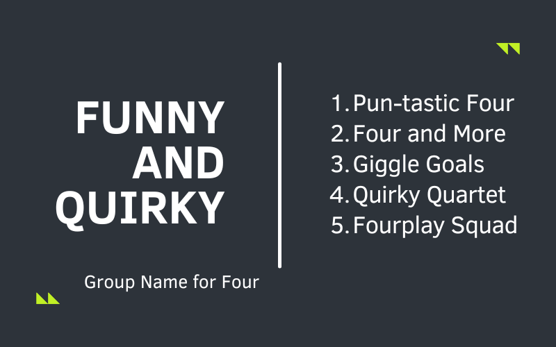 Group Name for Four