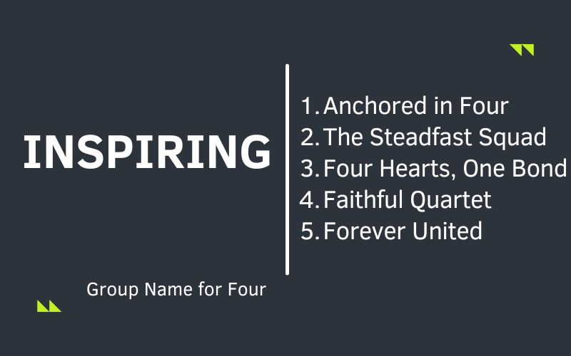 Group Name for Four