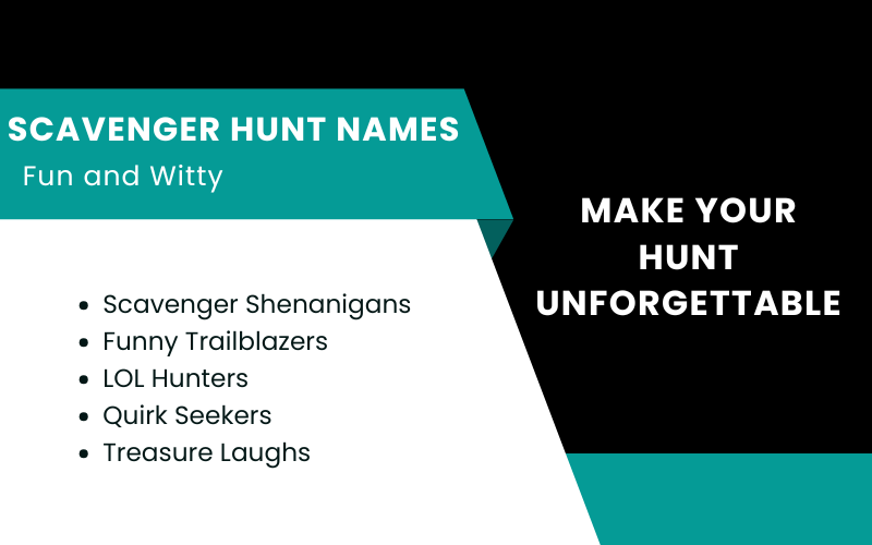 Scavenger Hunt Names