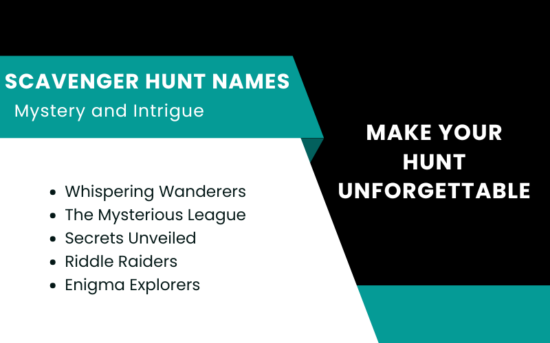 Scavenger Hunt Names