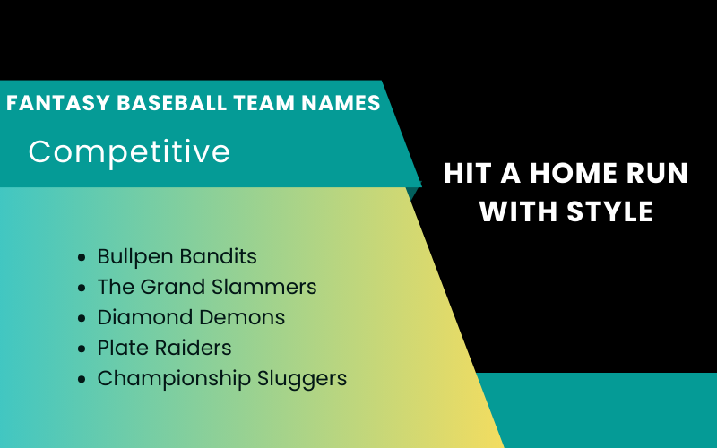 Fantasy Baseball Team Names