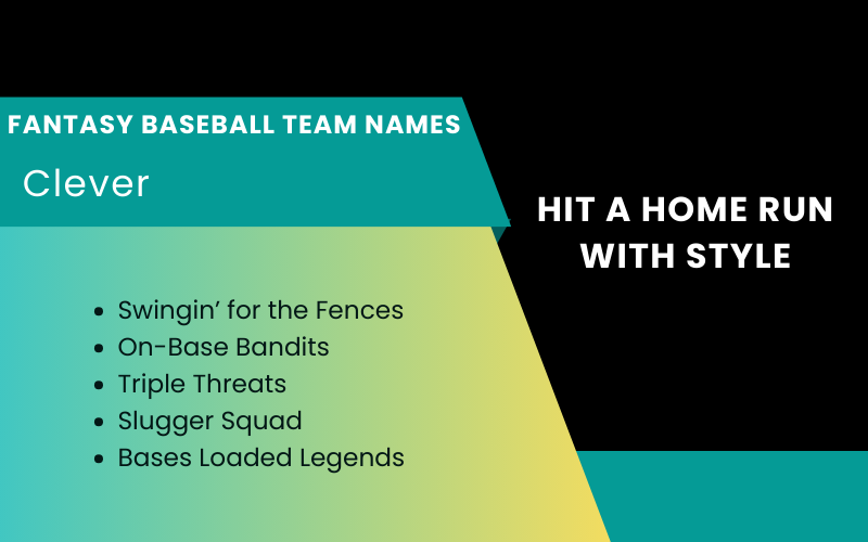 Fantasy Baseball Team Names