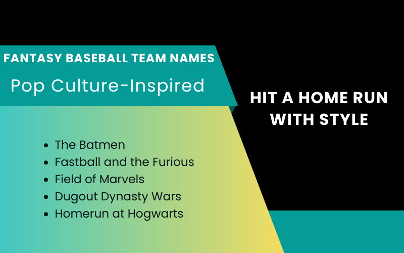 Fantasy Baseball Team Names